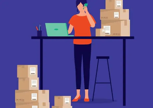 Female Business Owner Vector. Business Owner Guide To Local Ads