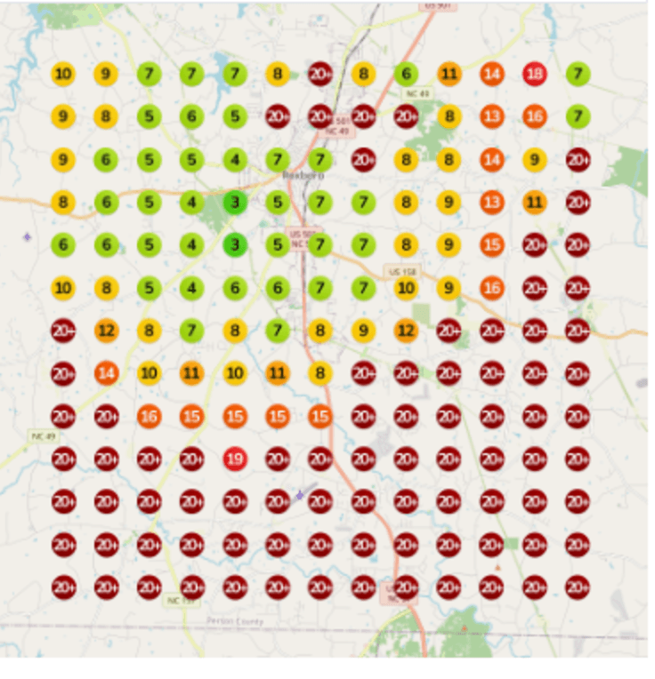 Geo-grid baseline scan for electricians, July 2025