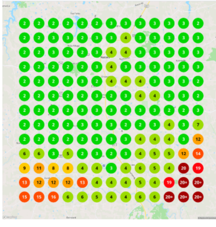 Geo-grid latest scan for plumbers, August 2026