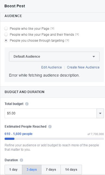 Facebook Ads | Ferocious Media | Boosting Post